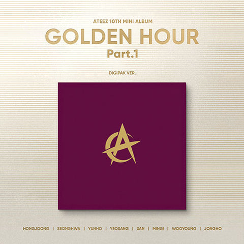 (ATEEZ) - 10th Mini Album [GOLDEN HOUR : Part.1] [Digipak VER.] [SET]