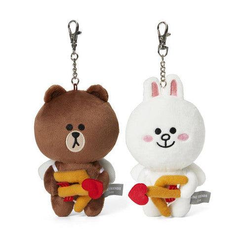 [Line Friends] Brown & Cony Cupid Bag Charm Doll Set