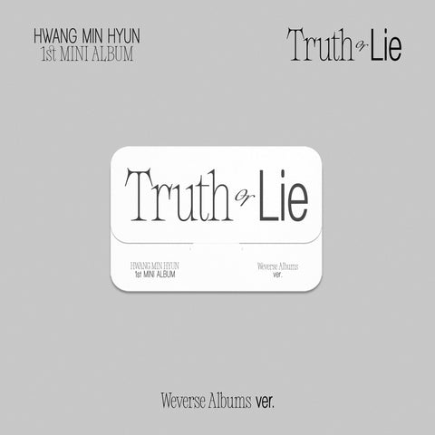 [NU'EST] HWANG MIN HYUN - 1ST MINI ALBUM [TRUTH OR LIE] [Weverse Albums ver.]