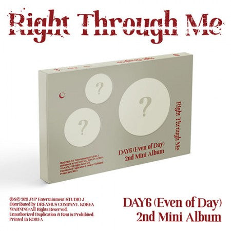 DAY6  Even of Day - 2nd Mini Album [Right Through Me]