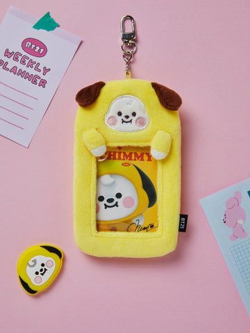 [Line Friends] BT21 CHIMMY BABY Study With Me Photo Card Holder Key Ring
