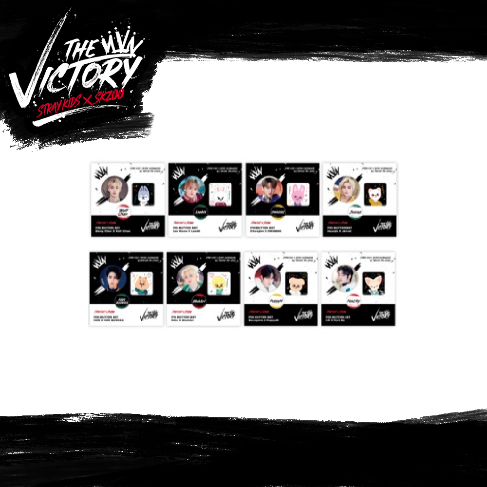 STRAY KIDS x SKZOO POP-UP STORE 'THE VICTORY' - Pin Button Set