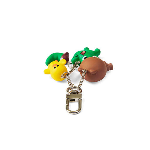 [Line Friends]  Brown & Friends Loud Figure Key Ring [Type 2]