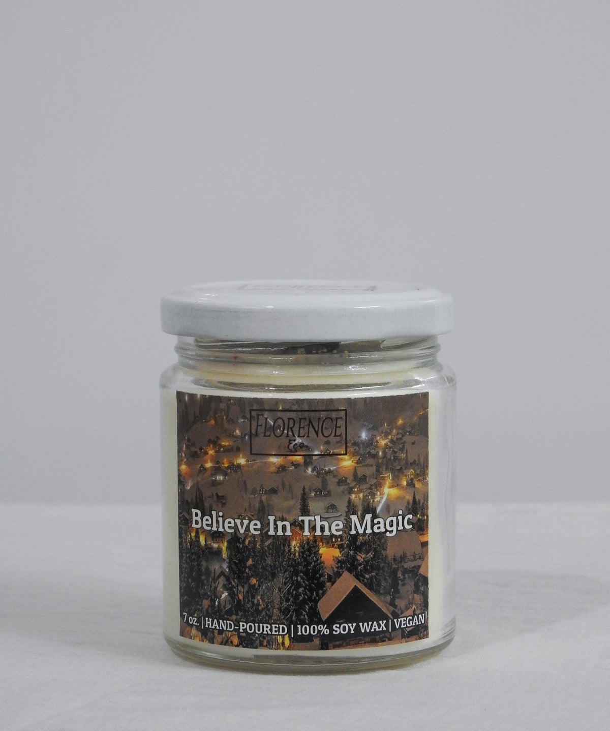 FLORENCE & CO: LARGE SCENTED CANDLE BELIEVE IN THE MAGIC