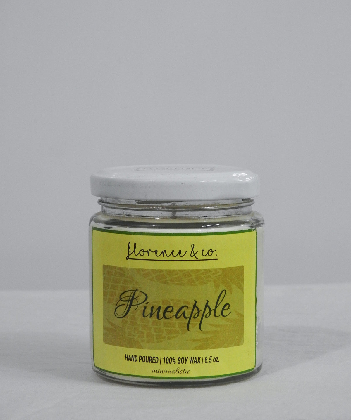 FLORENCE & CO: LARGE SCENTED CANDLE PINEAPPLE