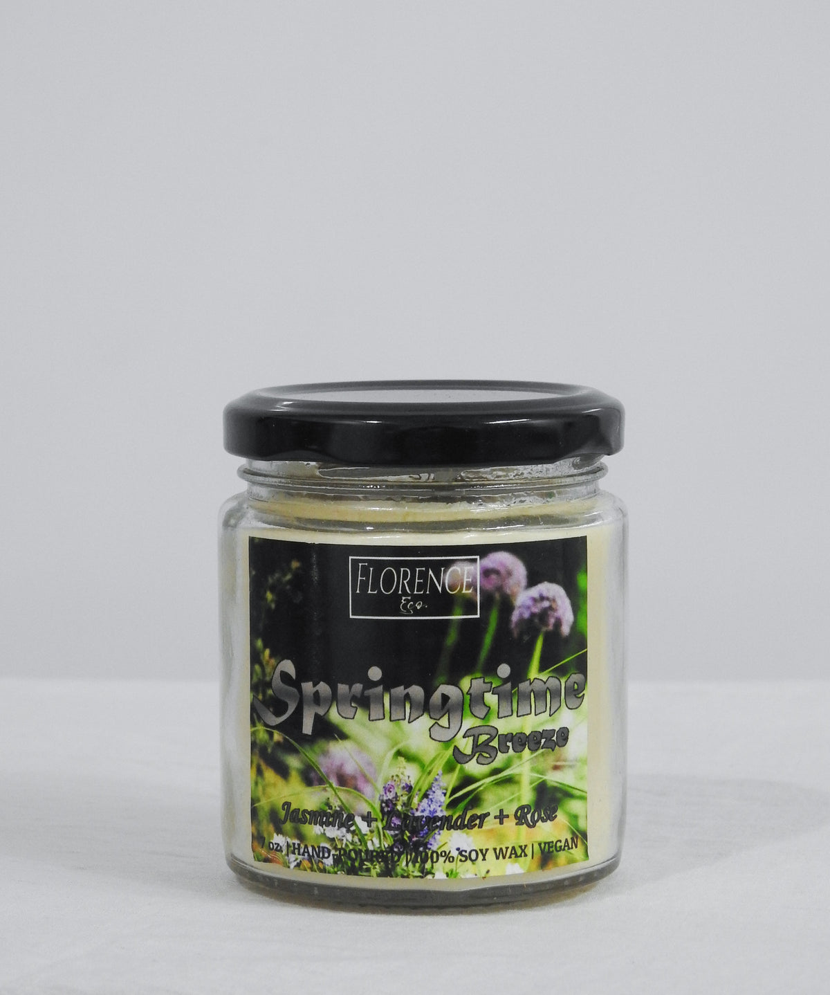 FLORENCE & CO: LARGE SCENTED CANDLE SPRINGTIME BREEZE