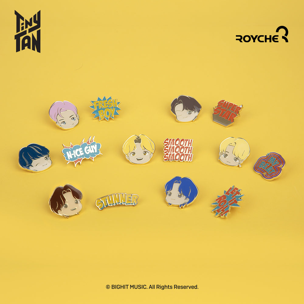 [BTS] TinyTan - Butter Metal Pin Badge Brooch