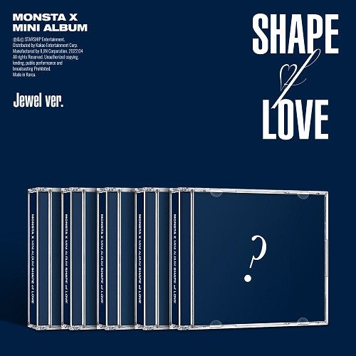 [PRE-ORDER] MONSTA X - SHAPE of LOVE [Jewel Ver. - Random Ver.]