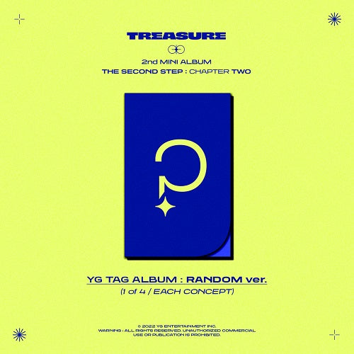 TREASURE - 2nd MINI ALBUM [THE SECOND STEP : CHAPTER TWO] YG TAG ALBUM [RANDOM ver.]